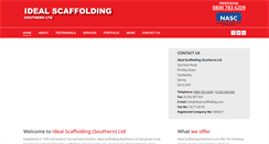 Desktop Screenshot of ideal-scaffolding.com