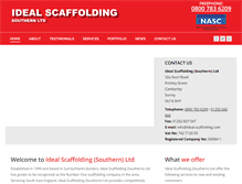 Tablet Screenshot of ideal-scaffolding.com
